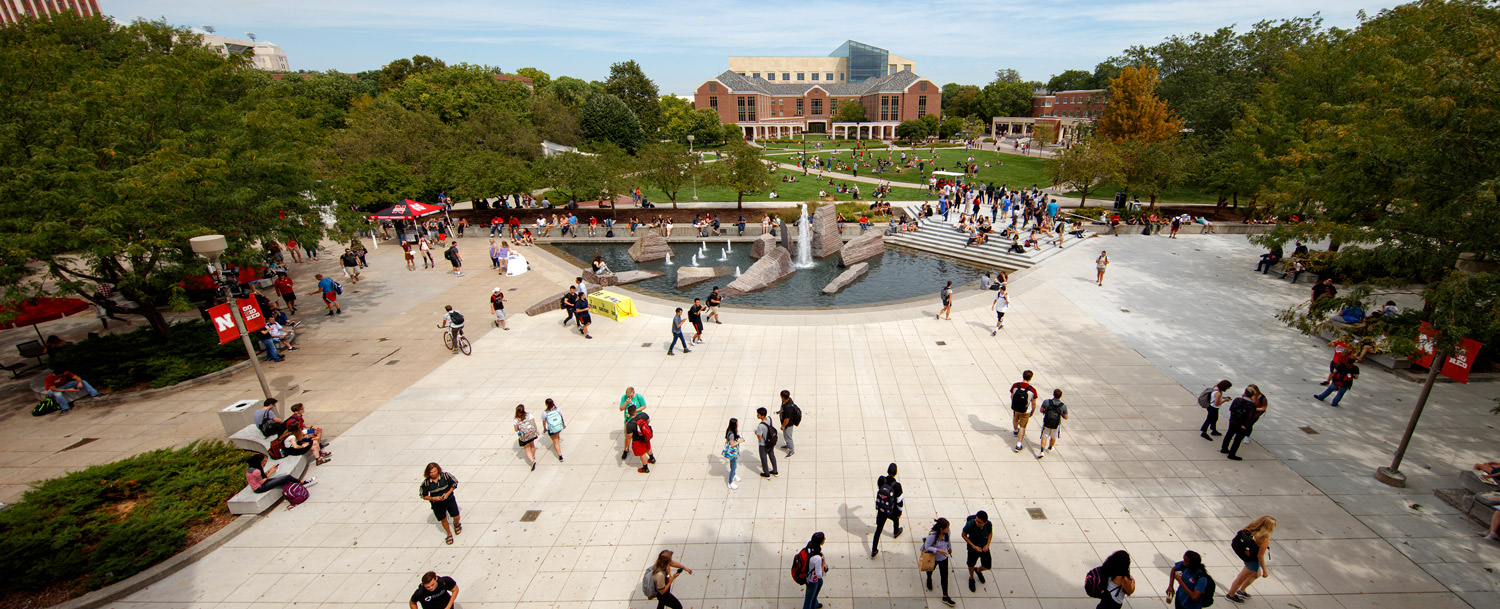 UNL fountain greenspace