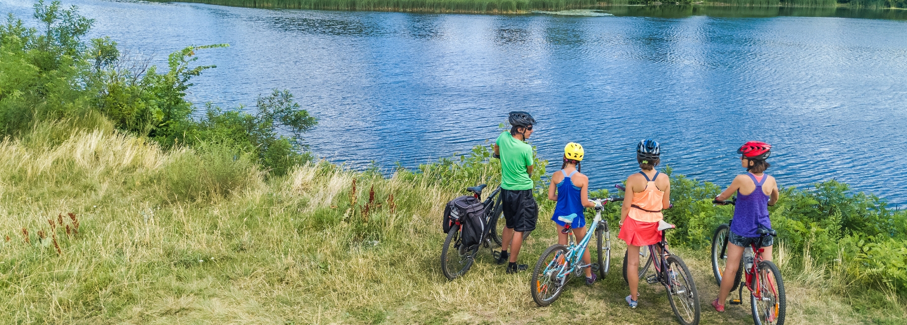 Family on Bikes