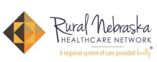 Rural Nebraska Healthcare Network logo, slogan: A region system of care provided locally.