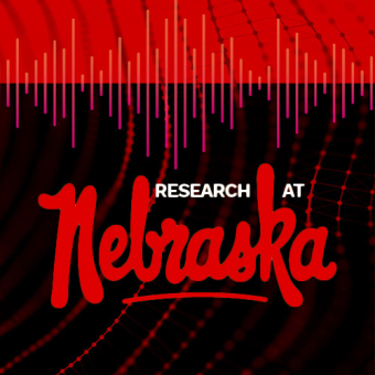 Black and Red Graphic with UNL Research Logo and text that says "Research at Nebraska"