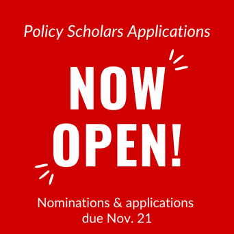 Policy Scholars Call for Applicants