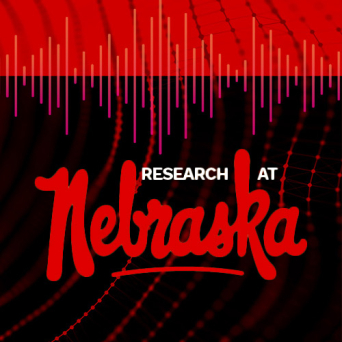 Black and Red Graphic with UNL Research Logo and text that says "Research at Nebraska"