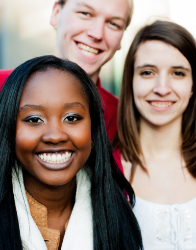 group of students smiling